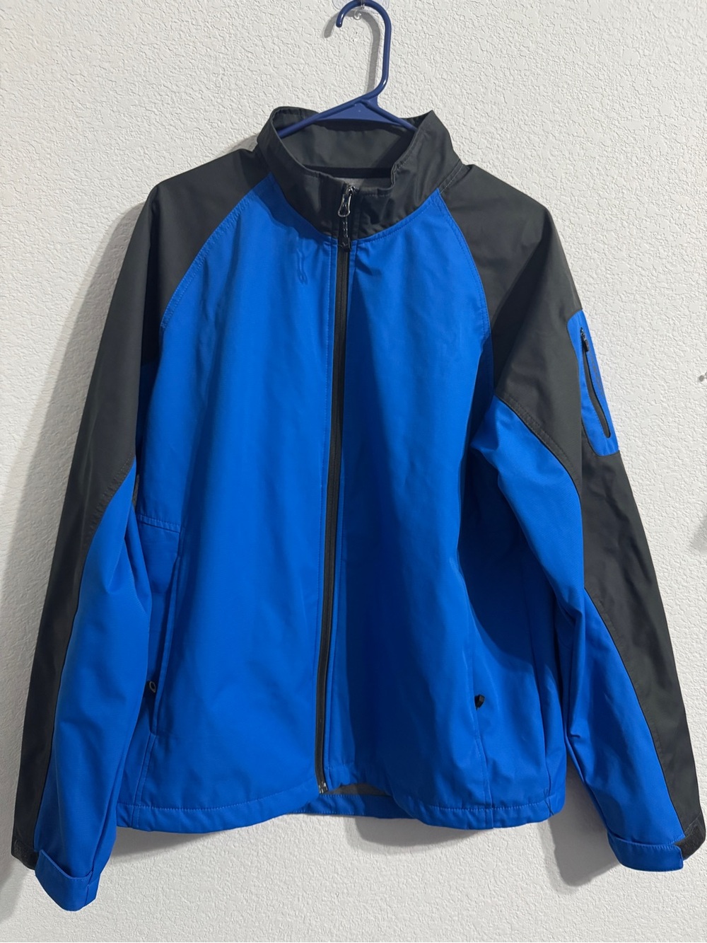 Hawke & Co Blue and Black Full-Zip Performance Jacket